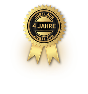 Goldenes 4-jähriges Jubiläum Siegel